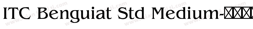 ITC Benguiat Std Medium字体转换